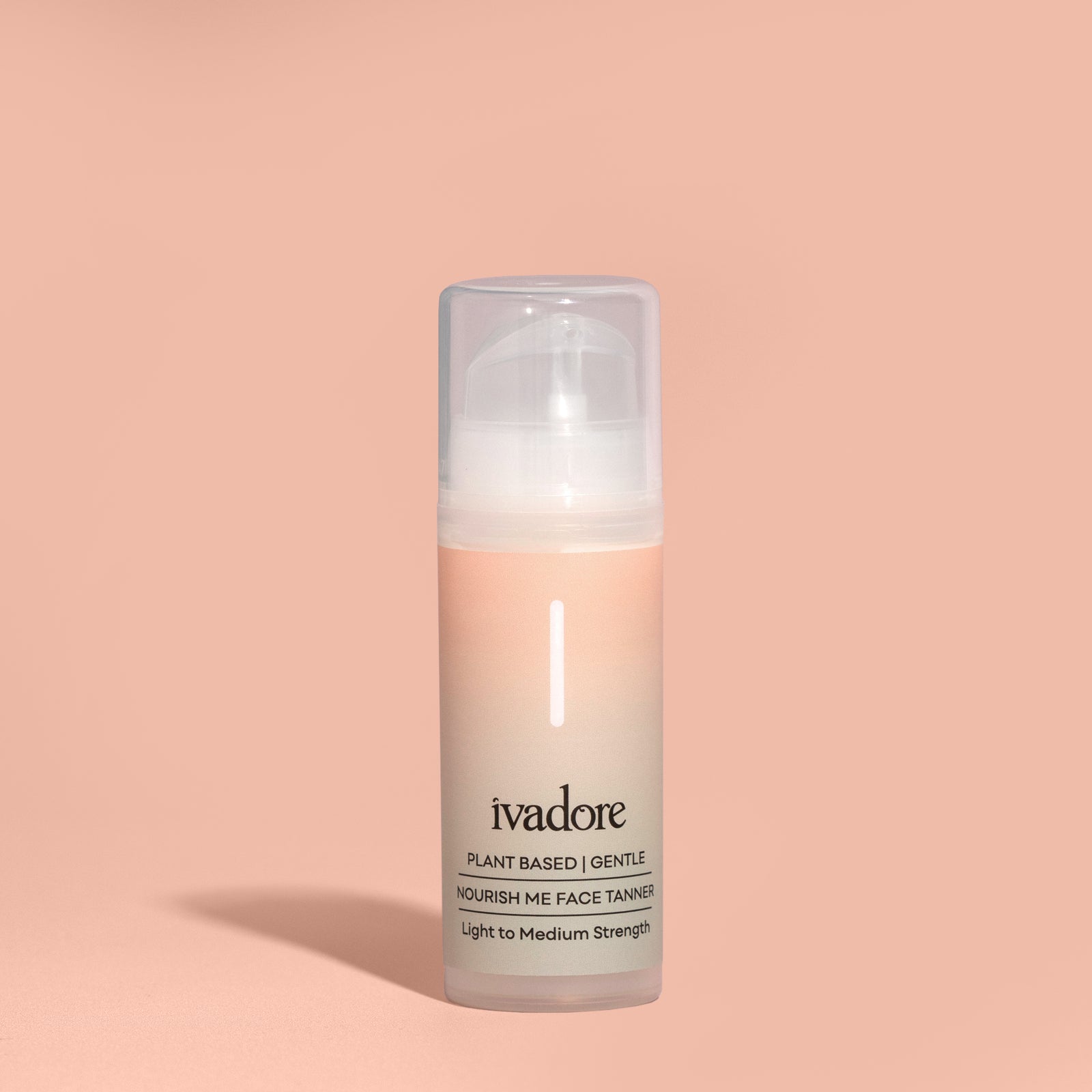 Ivadore face tan bottle on peach coloured background